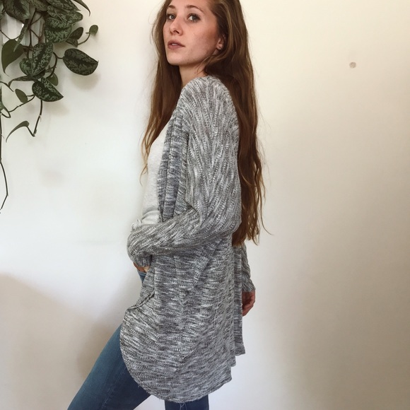 Marled gray cardigan - Picture 4 of 8